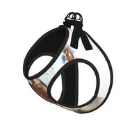 L Pet Leash Vest Dog Harness - Small Sized, Horse Race Riding Sport Print Adjustable for Outdoor Travel and Walking