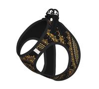 L Pet Leash Vest Dog Harness - Small Sized, Kaleidoscope Mandala Print Adjustable for Outdoor Travel and Walking