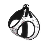L Pet Leash Vest Dog Harness - Small Sized Leash Set, Cute Dalmatian Print Puppy Breathable Mesh for Canine Companions