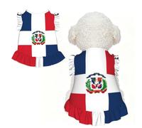 L Pet Sleeveless Dominican Republic Print T-Shirt Skirt Clothes