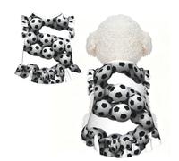 L Pet Sleeveless Soccer-font-lette Print T-Shirt Skirt Clothes | Small Medium Cats Puppy Chihuahua Yorkie Dachshund French Bulldog - Lightweight Tank Top Dog Shirt Soft Stretchy Vest