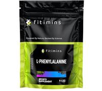 L-Phenylalanine 1000mg | Amino Acid Sports Performance Supplements | Build Muscle, Boost Energy, Improve Mood, Support Wellbeing | 120 Vegan Capsules | 2-Month Supply | Fitimins