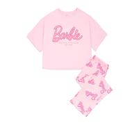 (L, Pink) Barbie Womens/Ladies Logo Pyjama Set