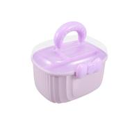 (L, Pink) Elegant Hair Accessories Storage Box For Girls Women 2 Layer Designs Spacious Clear Organizers Case Perfect For Travel S Purple