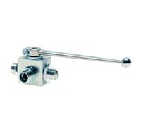L-port Cutting Ring 8 L 3-Way Hydraulic Steel Ball Valve