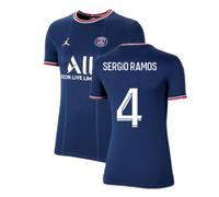 (L) PSG 2021-2022 Womens Home Shirt (SERGIO RAMOS 4)