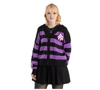 (L, Purple/Black) Monster High Womens/Ladies Alumni Cardigan
