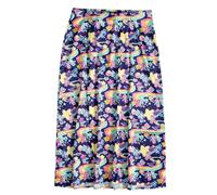 (L, Purple) Care Bears Womens/Ladies Galaxy Satin Skirt