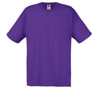 (L, Purple) Fruit Of The Loom Mens Screen Stars Original Full Cut Short Sleeve T-Shirt