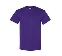 (L, Purple) Gildan Mens Heavy Cotton Short Sleeve T-Shirt (Pack Of 5)