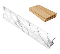 (L#q) Threshold Transition Strip - PVC Threshold Molding Trim | Adhesive Threshold Molding Trim, Floor Flat Divider Strip for Uneven Floors Heights