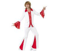 (L R, White/Red) Smiffys Mens Super Trooper Costume Set