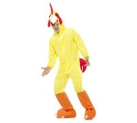 (L R, Yellow/Red) Smiffys Unisex Adult Chicken Costume