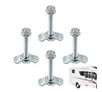 L Rail Attachment to - Reinforced with Fastening, Load Control Truck Trailer | 4 Pieces of Storage Hardware for a Warehouse of Authors' Trucks