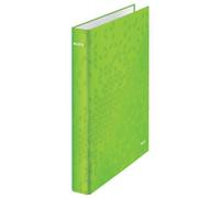 Leitz WOW Ring Binder Laminated. 25 mm, 2 D Ring mechanism. A4. Green - Outer ca