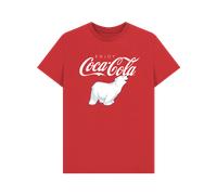 (L, Red) Coca Cola Polar Bear Red T-Shirt