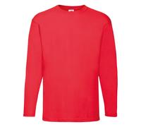 Fruit Of The Loom Mens Valueweight Crew Neck Long Sleeve T-S BC331