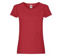 (L, Red) Fruit of the Loom Womens/Ladies T-Shirt