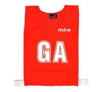 (L, Red) Mitre Unisex Adult Training Bib (Pack of 7)