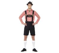 (L, Red) Smiffys Mens Oktoberfest Costume Set
