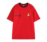 (L, Red) Star Trek Mens Uniform Short-Sleeved T-Shirt