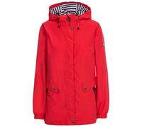 Trespass Rain Jacket Flourish C - Women's Waterproof with Hood & Pockets - Red L