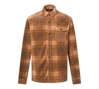 (L, Rich Tan/Coffee Grounds) Regatta Mens Frankie Checked Fleece Shirt