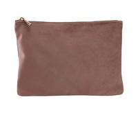 (L, Rose Quartz) Bagbase Velvet Accessory Bag