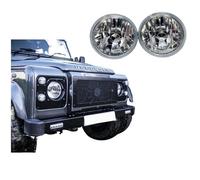 L ROVER FOR DEFENDER CRYSTAL CLEAR 7" WIPAC HEADLAMPS (X2) HALOGEN RHD RTC4615CW