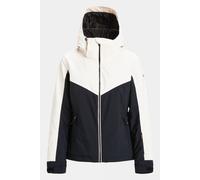 L Roxy Womens Free Jet Block Jacket Off White Size