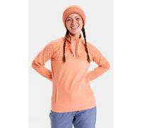 L Roxy Womens Sayna Half Zip Fleece Salmon pink Size