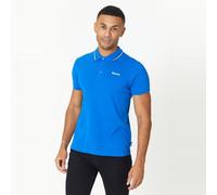 (L, Royal) Bench Mens Gruff Short Sleeve Twin Tipped Polo Shirt