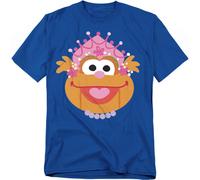 (L, Royal Blue) Sesame Street Unisex Adult Zoey Nutcracker Christmas T-Shirt
