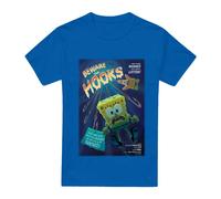 (L, Royal Blue) SpongeBob SquarePants Mens Beware The Hooks T-Shirt