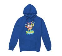 (L, Royal Blue) SpongeBob SquarePants Mens Group Shot Hoodie