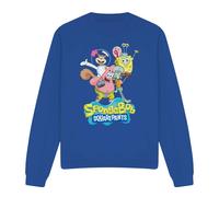 (L, Royal Blue) SpongeBob SquarePants Unisex Adult Group Shot Sweatshirt
