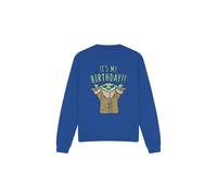 (L, Royal Blue) Star Wars Unisex Adult It's My Birthday Sweatshirt