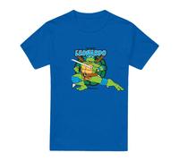 (L, Royal Blue) Teenage Mutant Ninja Turtles Mens Leonardo Leads T-Shirt