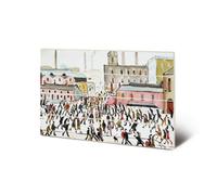 L.s. Lowry Going To Work 1959 Plaque Multicoloured (40Cm X 59Cm)