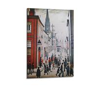L. S. Lowry Painter Works (An Organ Grinder) Art Posters Home Decor Wall Art Hanging Picture Print Bedroom Decorative Room Aesthetic 08x12inch(20x30cm)