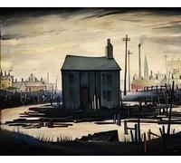 L S Lowry photo A4 derelict building 1941