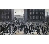 L S Lowry photo A4 going to a football match