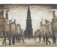 L S Lowry photo A4 market place berwick upon tweed