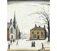 L S Lowry photo A4 stow on the wold