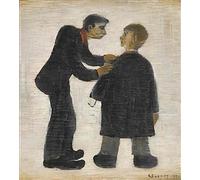 L S Lowry photo A4 the cripples political argument