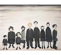 L S Lowry photo A4 the funeral party 1953