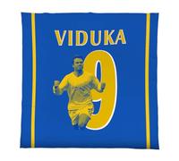 L&S PRINTS BRITISH MADE GIFTS Leeds Football Legends Range Number 9 - Retro Football Gift - Fleece blanket - 150cm X 150cm