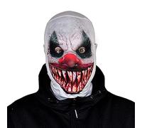 L&S PRINTS FOAM DESIGNS Demon Clown 3D Effect Faceskinz Lycra Fabric Halloween Mask | Adult Cosplay Stretchy Face Mask