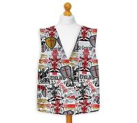 L&S PRINTS FOAM DESIGNS England St George - Euros Novelty Waistcoat England Fun Fancy Dress Gift Idea X-Large
