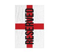 L&S PRINTS FOAM DESIGNS Extra Large Microfibre Towel St George Flag Reserved Beach Pool Joke Gift